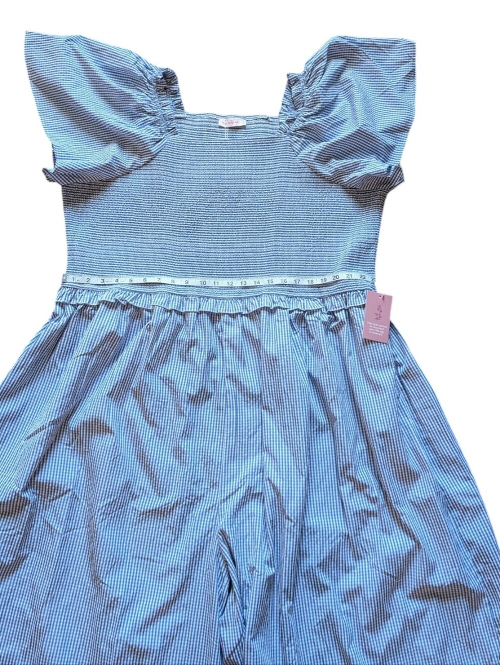 Ivy City Co Indie Jumpsuit in Blue Gingham NWT - Picture 12 of 13